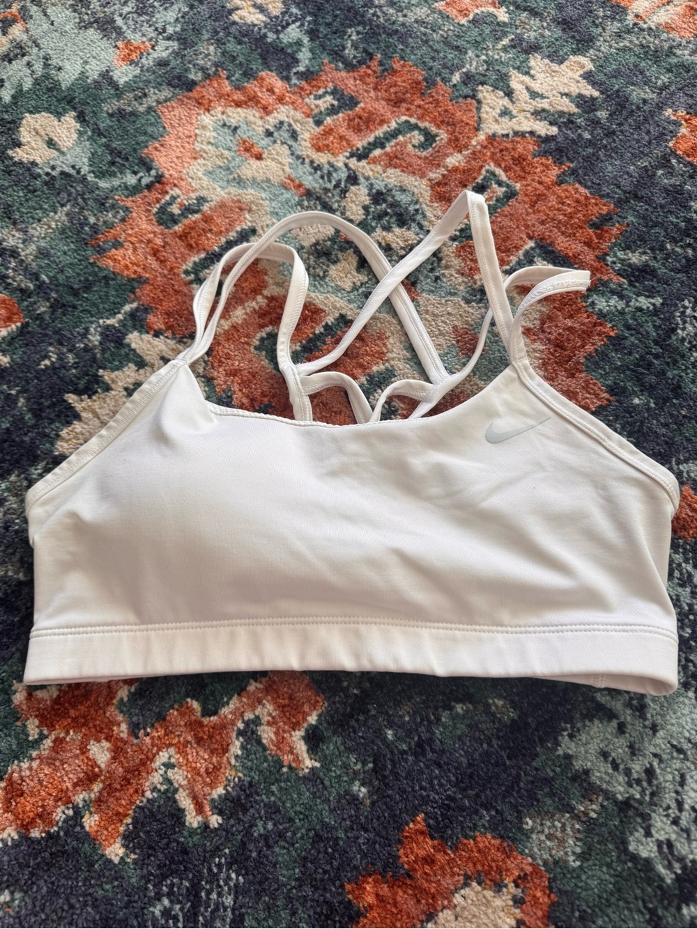 Nike Light Pink Strappy Low-Impact Sports Bra
